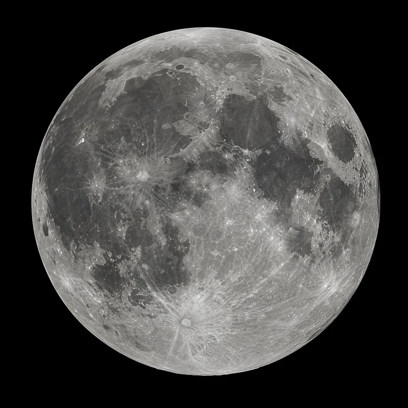 Photorealistic view of the Moon for Mune's lunar phase reference